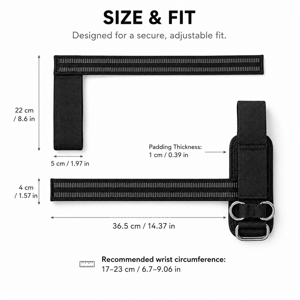 Heavy-Duty Lifting Straps – Enhanced Grip Support
